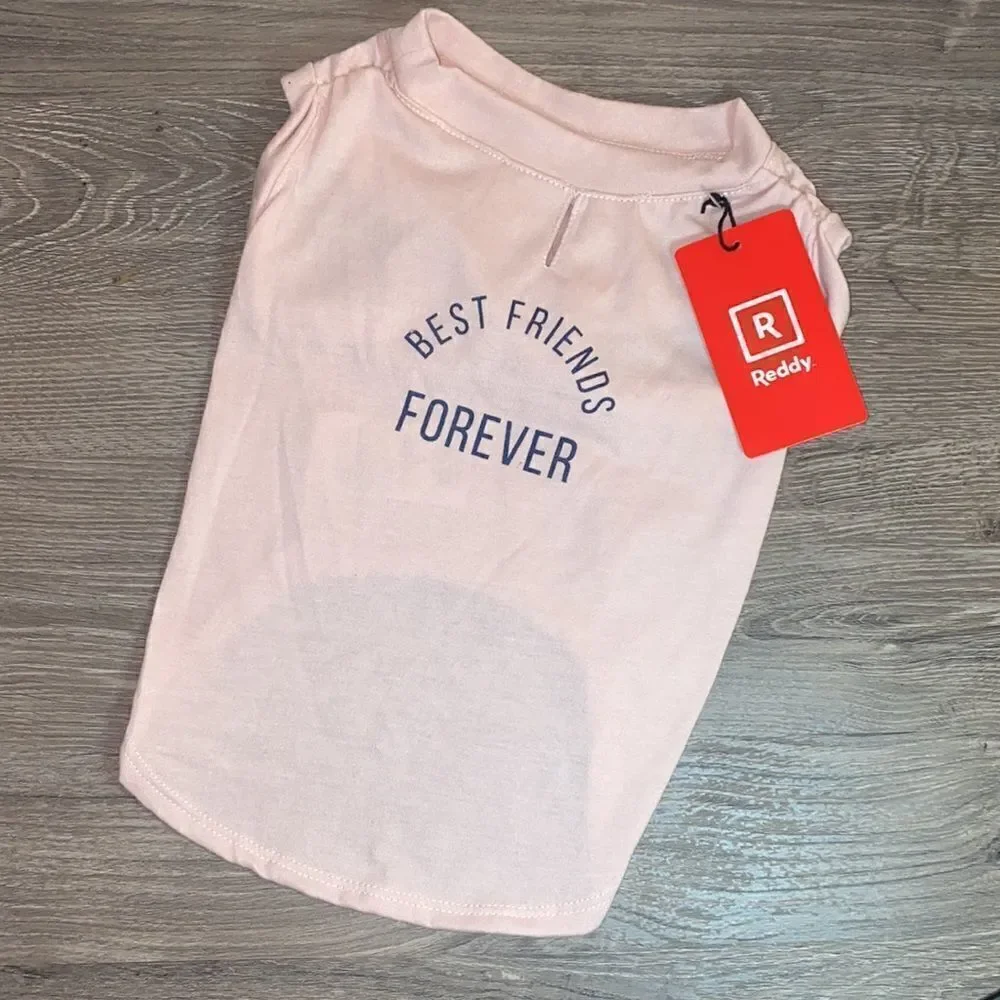 🎈Baby Pink BEST FRIENDS FOREVER Dog T-Shirt